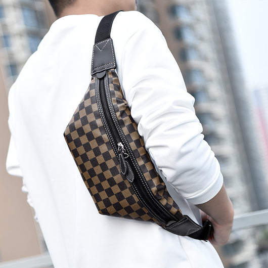 Bolsa Cruzada Cuadriculada para Hombre - Messenger Multiusos con Diseño Moderno - Image 2