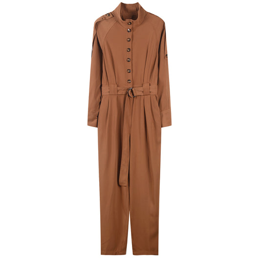 Jumpsuit Largo Holgado con Cinturón - Versátil y Elegante - Image 8