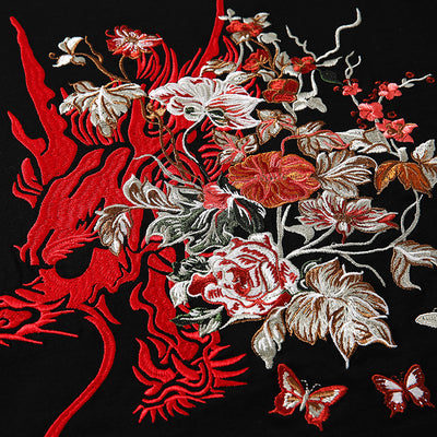 Sudadera con Capucha Dragón Bordado - Image 4