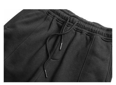Pantalones de Chándal Gris Gray Guard para Hombre - Felpa Gruesa Recta Suelta - Image 8