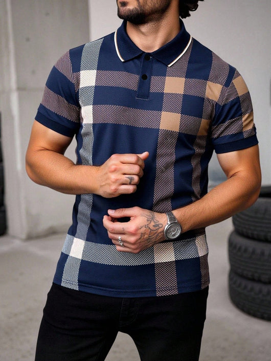 Camisa Casual Estampada para Hombre con Cuello de Solapa - Image 13