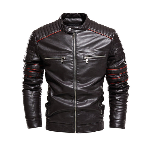 Chaqueta de Cuero para Motociclista con Forro Polar - Image 13
