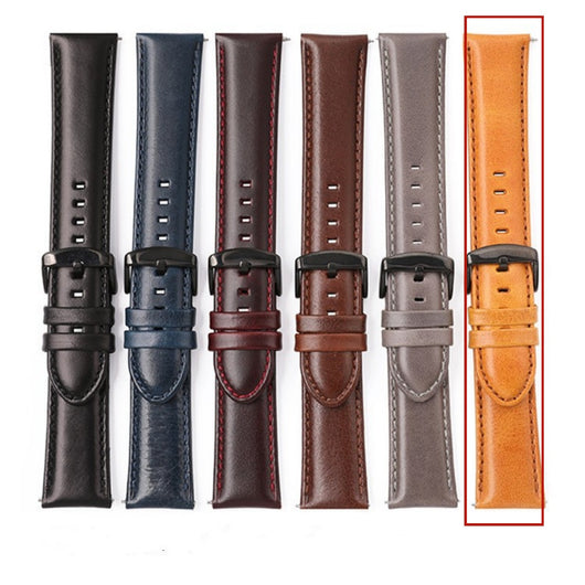 Correa de Cuero Genuine para Smartwatch - Patrón Crazy Horse Premium - Image 10