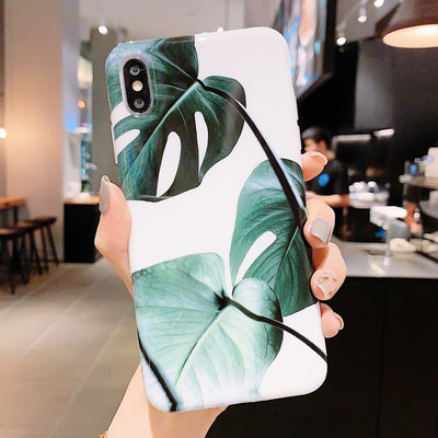 Funda protectora premium para teléfono con diseño de hojas - Image 8