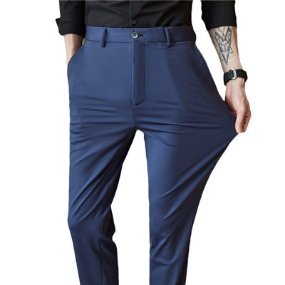Pantalones Casuales Slim Fit de Color Sólido para Hombre - Image 5