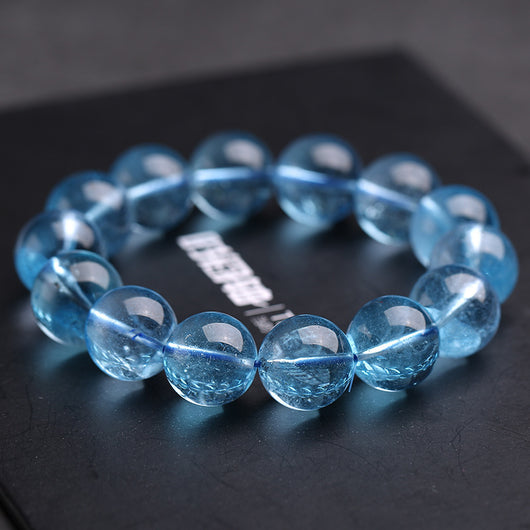 Pulsera de Cristal Aguamarina Natural - Energía y Serenidad - Image 6