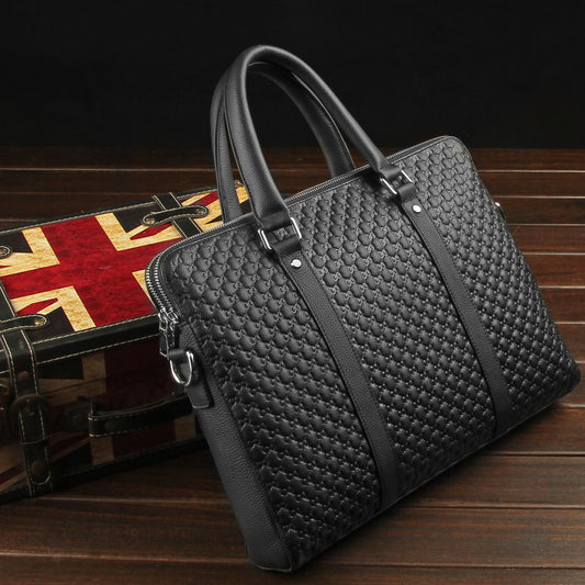 Maletín Ejecutivo de Cuero para Hombre - Portafolio Horizontal Premium