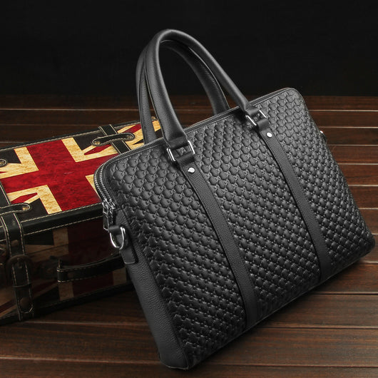 Maletín Ejecutivo de Cuero para Hombre - Portafolio Horizontal Premium