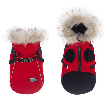 Abrigo de Algodón para Perros Bichon - Ropa de Otoño e Invierno con Correa - Image 12