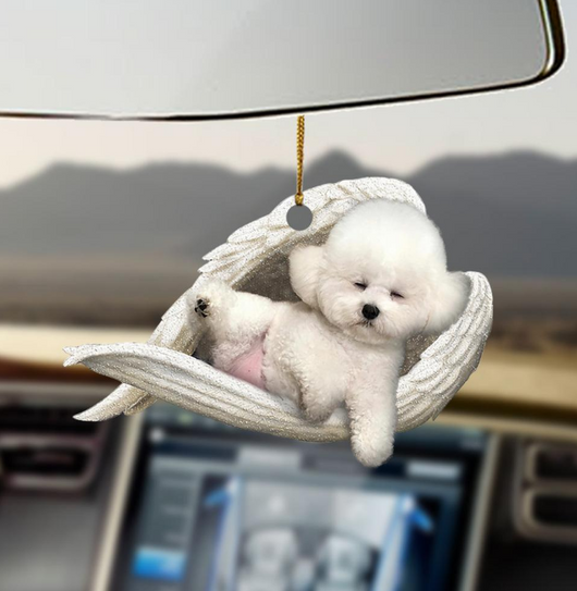 Adorno Colgante Perro Ángel Durmiendo - Decoración Acrílica para Auto, Hogar y Puertas - Image 20