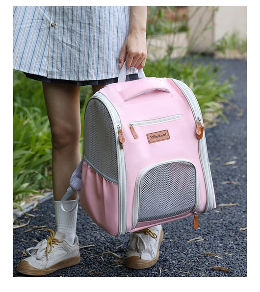 Mochila Transportadora Respirable para Mascotas - Plegable y Portátil - Image 34