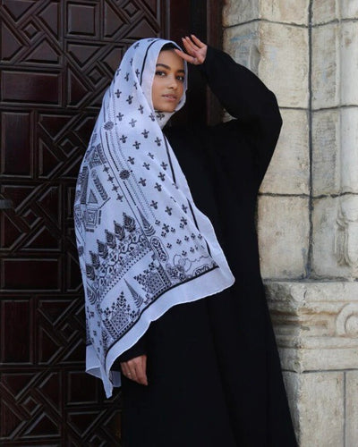 Pañuelo Hijab de Satén Estampado - Image 36