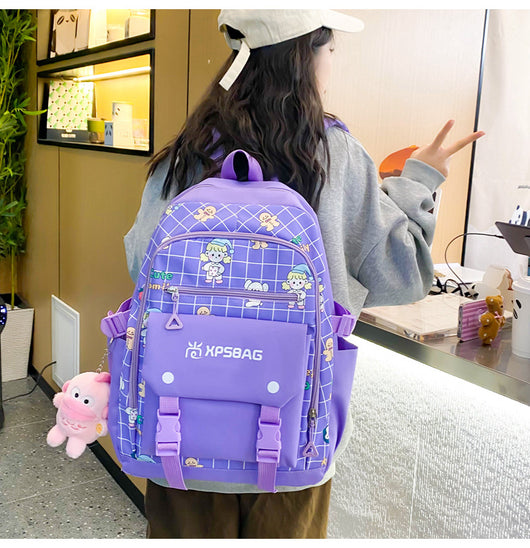 Mochila Escolar Primaria para Niñas - Set de Cuatro Piezas - Image 43