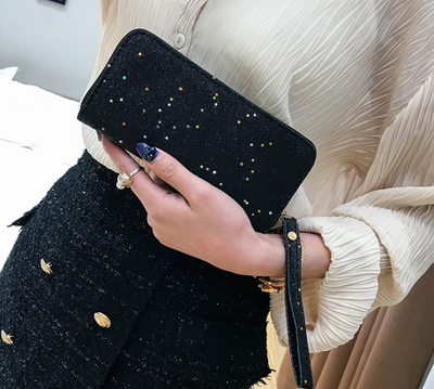 Cartera Larga con Lentejuelas Brillantes - Image 3