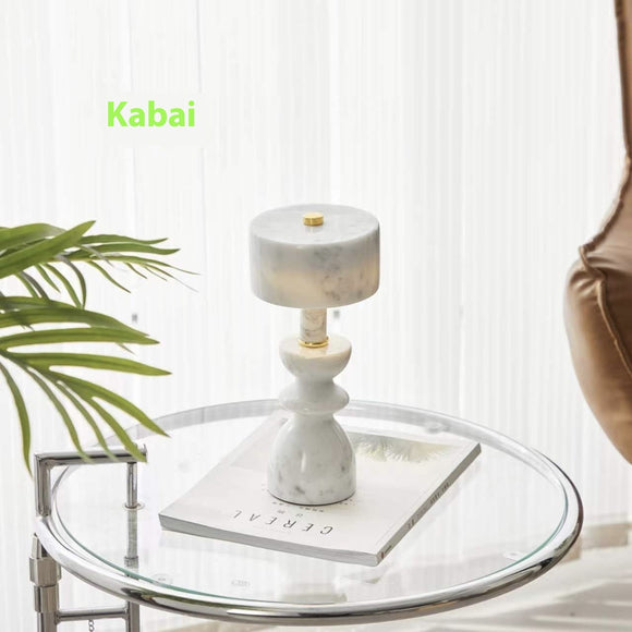 Lámpara de Escritorio Mármol Jade - Decoración Elegante