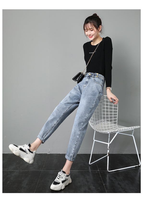 Jeans Harlan para Mujer - Cintura Alta Suelta y Moderna