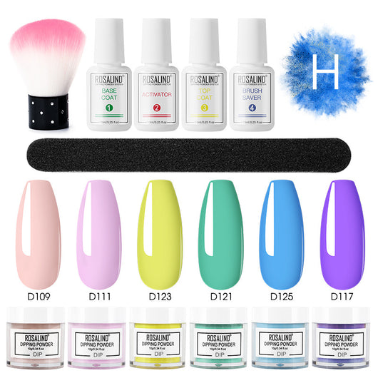 Set Completo de Polvo Hidratante sin Horneado con Brillo Francés para Uñas - Image 11