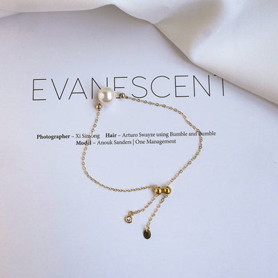 Pulsera de Oro 14K con Perla de Agua Marina y Cáñamo Natural - Image 17