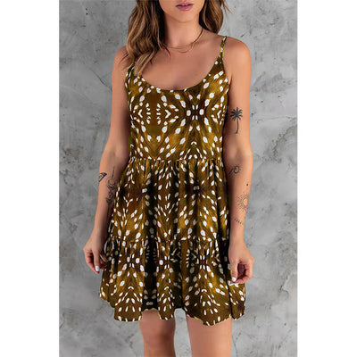 Vestido Bohemio Estampado de Tiras para el Día a Día - Image 2