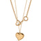 Titanium Steel Love Heart Stacking Sweater Chain Dorado