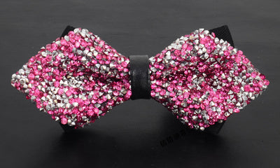 Corbatín de Diamantes Coreano para Boda - Estilo Elegante con Strass - Image 6