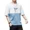 Playera Casual Manga Media Suelta para Hombre