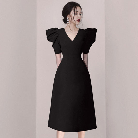 Vestido Negro Retro de Diseño Exclusivo - Elegancia Atemporal - Image 2