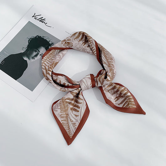Pañuelo de Seda Estilo Coreano - Bufanda Estrecha Multiuso para Primavera y Otoño - Image 9