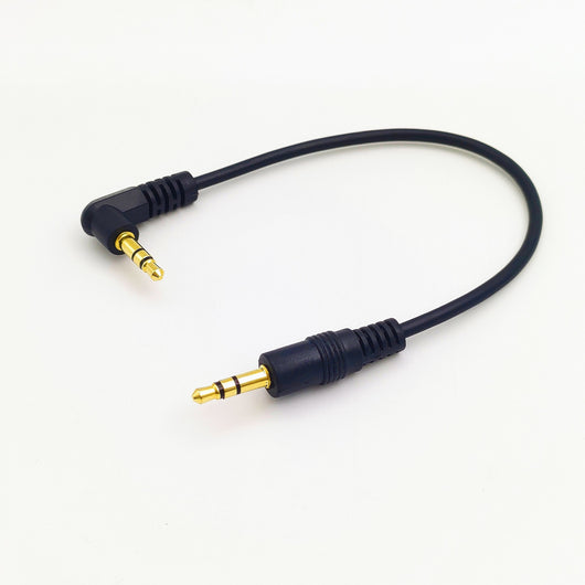 Cable de Parlante 3.5mm Macho a Macho 20cm Chapado en Oro - Image 3
