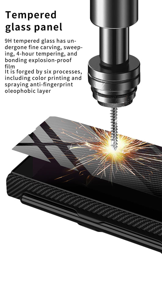 Funda de Cristal Protectora para Galaxy Z Fold5 - Diseño Flip Creativo - Image 35