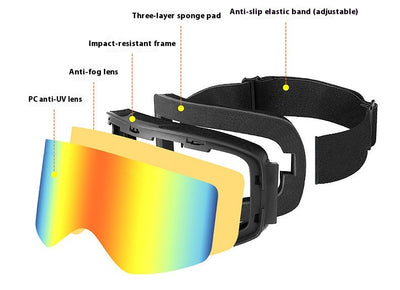 Gafas de Esquí con Doble Lente Antivaho - Protección Ocular Premium - Image 14