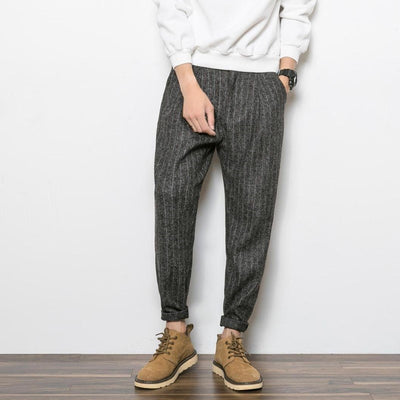 Pantalones Harem a Rayas - Comodidad y Estilo Casual