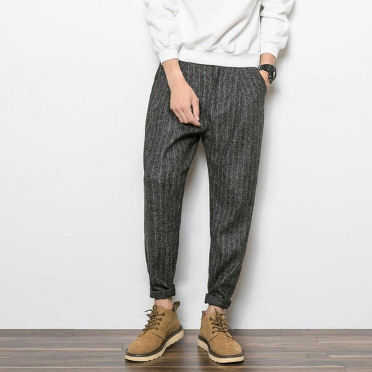 Pantalones Harem a Rayas - Comodidad y Estilo Casual