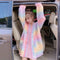 Cardigan Oversized Arcoíris Suave y Acogedor