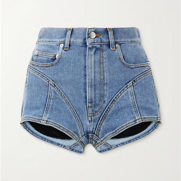 Shorts Denim Ajustado Cintura Alta - Image 5