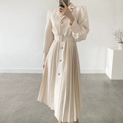 Vestido Camisero Entallado Cintura Francesa para Primavera - Image 10