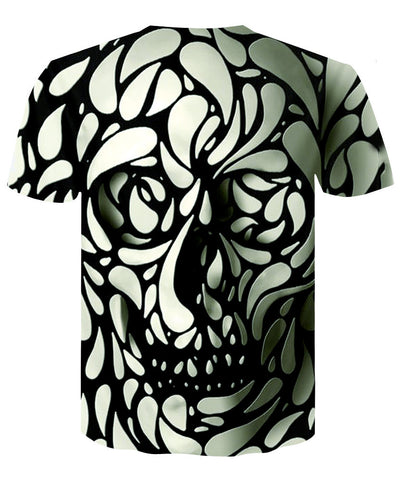 Camiseta Suelta Estampada Abstracta Vertigo para Hombre - Image 5