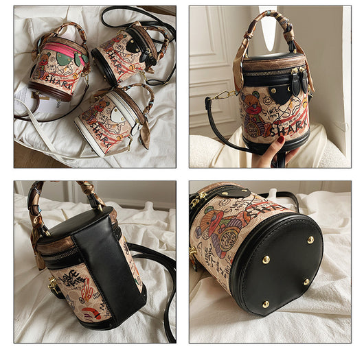 Bolso de Mano Texturizado con Estampado Oso para Mujer - Image 7