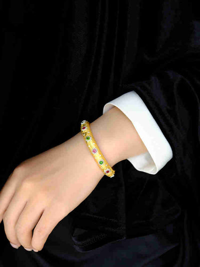 Pulsera Vintage Chapada en Oro Puro - Tesoro de Lujo - Image 2