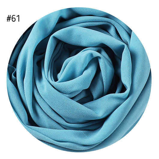 Pañuelo de Gasa de Perla Liso y Versátil para Mujer - Image 26
