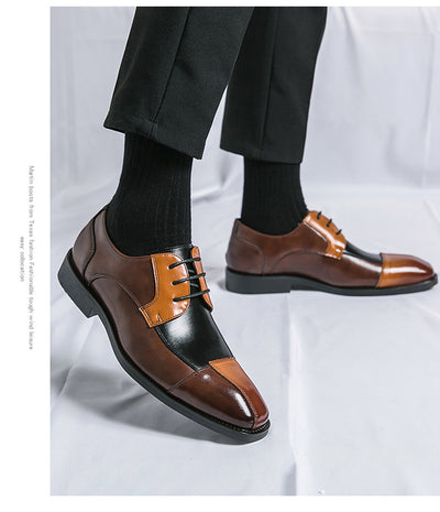 Zapatos de Cuero Talla Grande con Punta Cuadrada - Elegancia Formal y Casual - Image 14