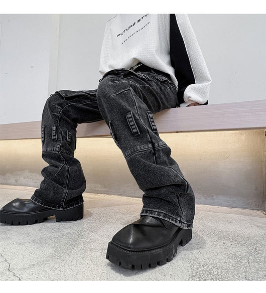 Jeans Desgastados Multi-bolsillos Estilo Urban - Image 12