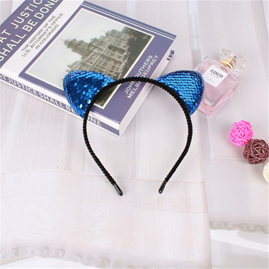 Diadema de Orejas de Gato Lentejuelas - Accesorios para el Cabello Infantiles - Image 3