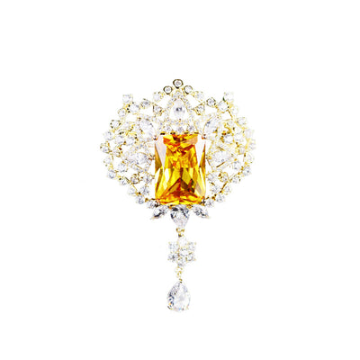 Broche de Circonita Esmeralda Elegante - Image 4