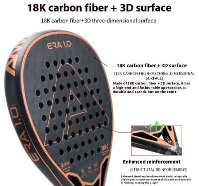 Raqueta de Pádel AMASPORT Carbon Fiber - Rendimiento Profesional - Image 17