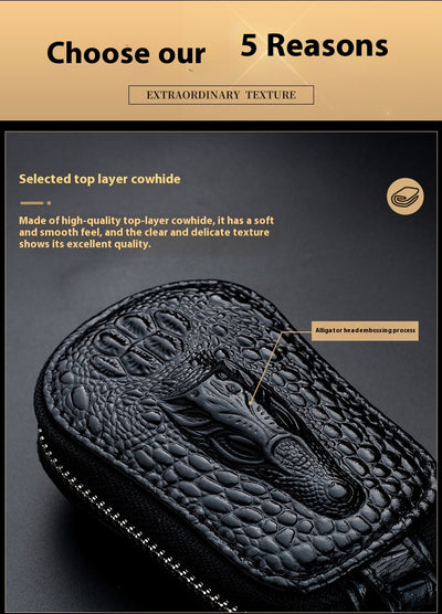 Funda de Cuero Genuino para Llaves de Auto - Unisex - Image 15
