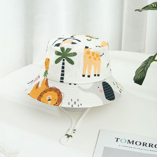 Gorro de Sol para Niño y Niña con Ala Ancha y Estampado de Dinosaurios - Image 4