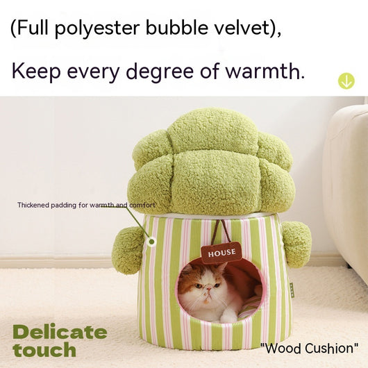 Casa Árbol de Coliflor 3D para Gatos con Cueva Cerrada - Image 4