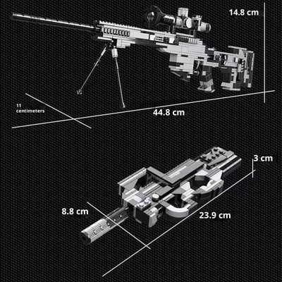 Kit de Bloques de Construcción Rifle Francotirador Militar Compatible - Image 3