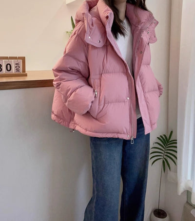 Chaqueta Cálida Casual para Mujer Talla Grande con Abertura Lateral - Image 20